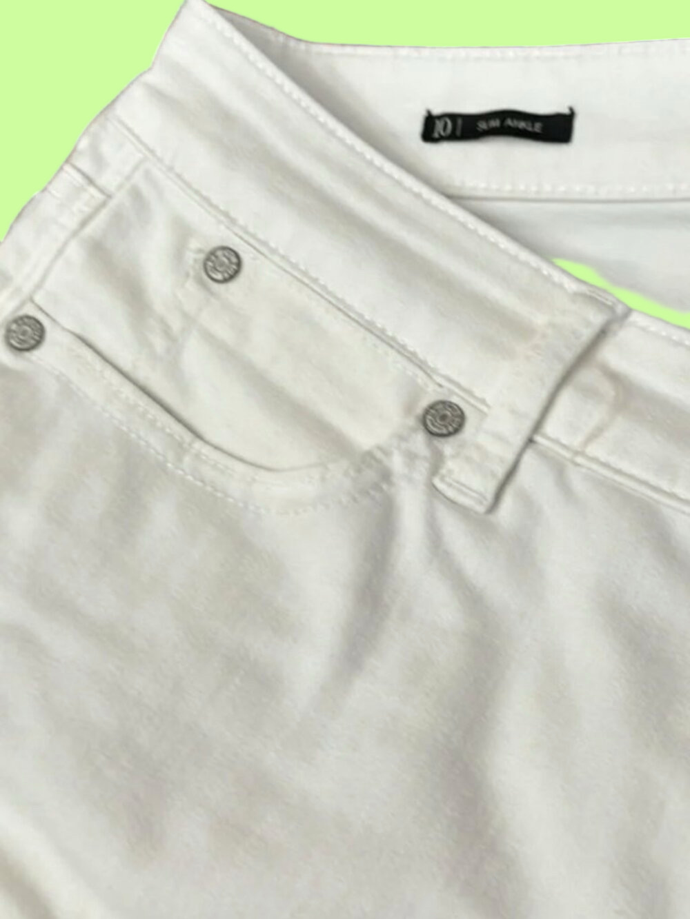 Talbots Flawless Five Pocket White Jeans